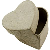 AmazonUkkitchen Decopatch Caja individual cuadrada de papel maché- papel- marrón- 5.0 x 5.0 x 3.1 cm